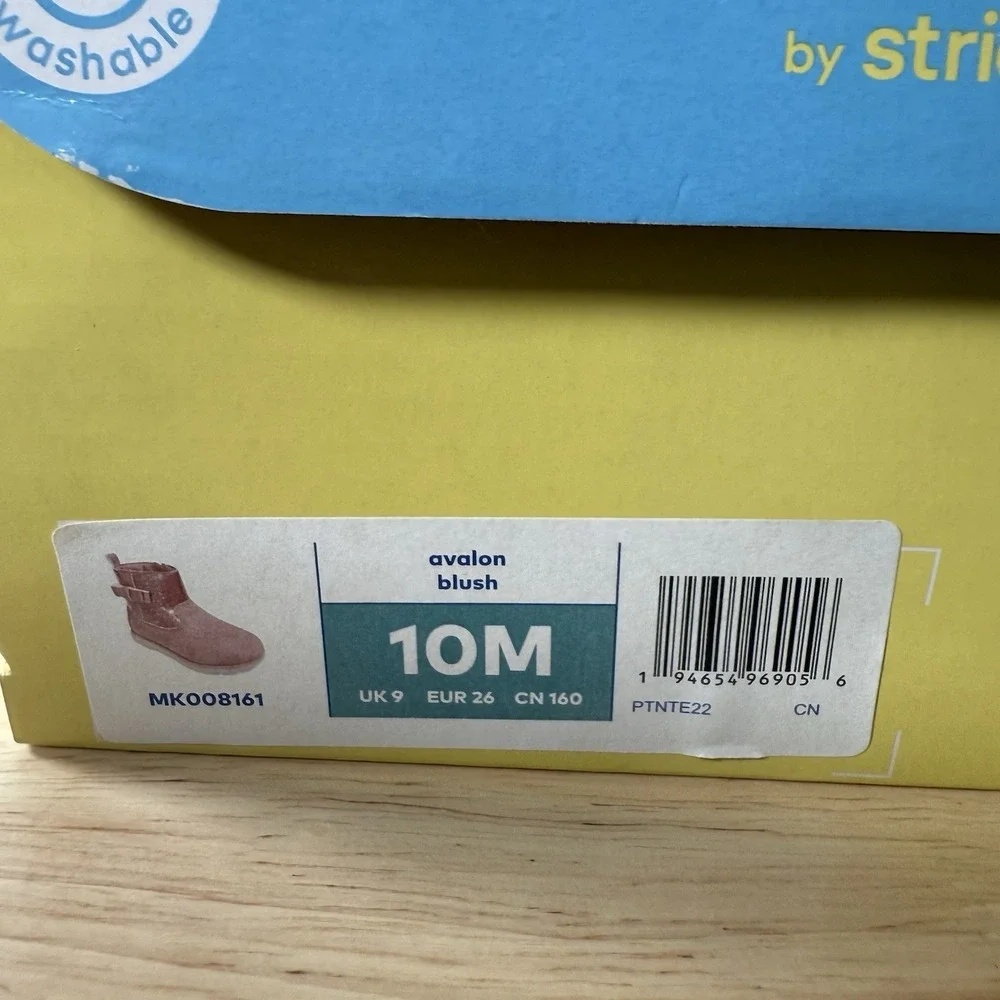 Munchkin Stride Rite Little Girl's Size 10M Avalon Pink Glitter Side-Zip Boots